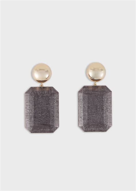 cheap armani earrings|armani clip on pendant earrings.